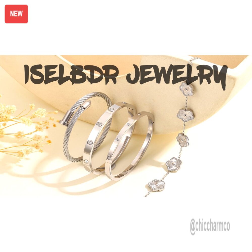 Stackable Gold Plated Bangle Set, Stainless Steel… - image 8